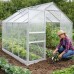 Садова теплиця з полікарбонату 4,75 м² (2,5 х 1,9 х 1,95 м), Прозора