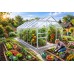 Садова теплиця з полікарбонату 7,22 м² (3,8 х 1,9 х 1,95 м), Прозора