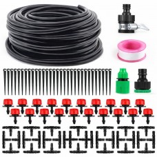 Система автоматичного крапельного поливу LANDGRAF 25 м, набір для поливу саду городу та теплиць (120 елементів)