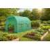 Садова теплиця 4 м² (2 × 2 × 2 м) з вікнами, армована плівка UV-4, Зелена (Польща)