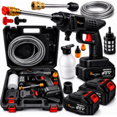 Акумуляторна мийка високого тиску LEO TOOLS 48V + 2 акумулятори (Польща)