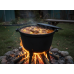 Туристичний чавунний казан 8 л Garden Line на 3 ніжках з кришкою та ручкою для перенесення (Польща)