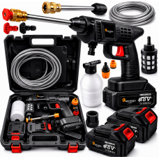 Акумуляторна мийка високого тиску LEO TOOLS 48V + 2 акумулятори (Польща)