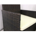 Комплект меблів з ротангу Garden Line (Диван + 2 крісла + стіл) для саду кафе тераси, Коричневий Комплект меблів з ротангу Garden Line (Диван + 2 крісла + стіл) для саду кафе тераси, Коричневий