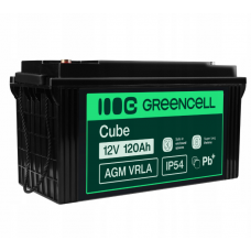 Акумулятор Green Cell AGM VRLA 12V 120Ah IP54 не потребує облуговування (термін служби - 5 років)