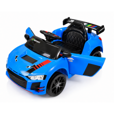 Дитячий електромобіль PRIMA CAR Cabrio 6V 5A (спойлер, пульт, LED-фари, звук, відкривні двері, педаль газу), Синій