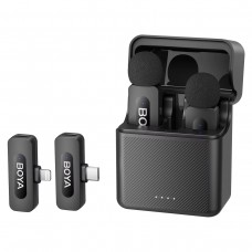 Мікрофон петличний бездротовий BOYA BY-V3 Combo (Lightning, Type-C) black Мікрофон петличний бездротовий BOYA BY-V3 Combo (Lightning, Type-C) black