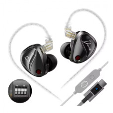 Навушники KZ Duonic Bass Improved EQ Type-C з мікрофоном black
