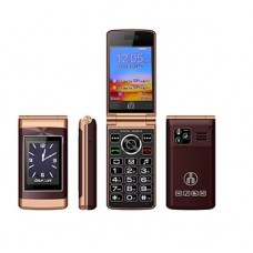 Телефон Tkexun V738 (GUSUN V738) brown. Dual display