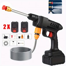 Бездротова автомийка високого тиску 300Вт 2 акумулятора black