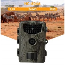 Фотопастка Suntek HC 804A з дальністю 25 м, кутом огляду 120°, датчиком руху, нічною зйомкою та захистом IP65.