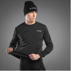 Чоловіча термобілизна Columbia тепла для повсякденного носіння та активного відпочинку, чорна Только 2 дня до конца распродажи