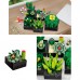 3D конструктор набор строительных блоков JIE-STAR 9011 Botanical Garden Succulent 590 деталей пластиковый