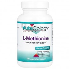 L-метионин, L-Methionine, Nutricology, 500 мг, 100 вегетарианских капсул