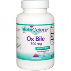 Экстракт бычьей желчи (Ox Bile), Nutricology, 500 мг, 100 капсул