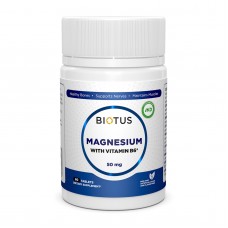 Магний и витамин В6, Magnesium with Vitamin B6, Biotus, 60 таблеток