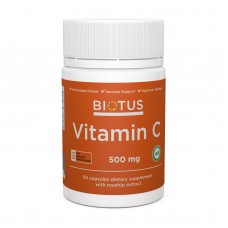 Витамин С, Vitamin C, Biotus, 500 мг, 30 капсул