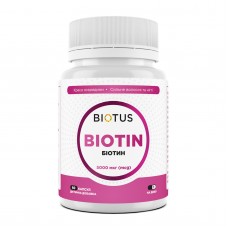 Биотин, Biotin, Biotus, 5000 мкг, 60 капсул