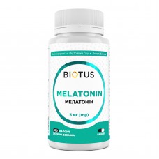 Мелатонин, Melatonin, Biotus, 5 мг, 100 капсул