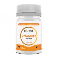 Витамин Е, Vitamin Е, Biotus, 100 мг, 30 капсул