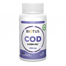 Рыбий жир из печени трески, Cod Liver Oil, Biotus, исландская, 120 капсул
