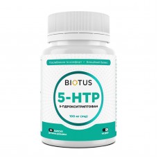 5-HTP (5-гидрокситриптофан), 5-HTP, Biotus, 100 мг, 60 капсул