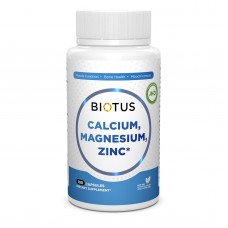 Кальций, магний, цинк и витамин D3, Calcium, Magnesium, Zinc and Vitamin D3, Biotus, 100 капсул