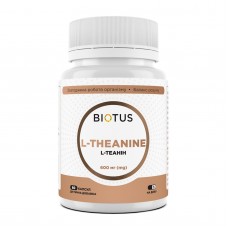 L-теанин, L-Theanine, Biotus, 600 мг, 60 капсул