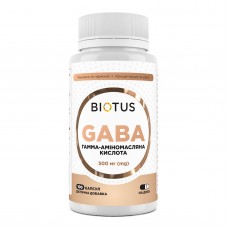ГАМК (гамма-аминомасляная кислота), GABA, Biotus, 100 капсул