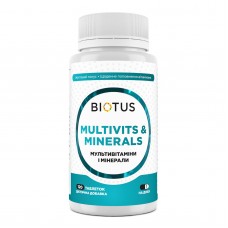 Мультивитамины и минералы, Multivits & Minerals, Biotus, 120 таблеток