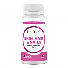 Волосы, кожа и ногти, Hair, Skin & Nails, Biotus, 60 таблеток