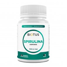 Спирулина, Spirulina, Biotus, 1500 мг, 100 таблеток