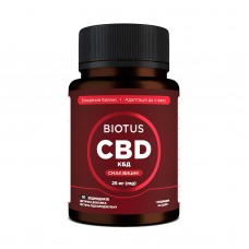 Каннабидиол, CBD Gummies, Biotus, вкус вишни, 25 мг, 30 желейных мишек
