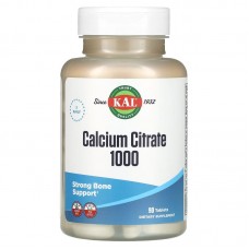Кальций цитрат, Calcium Citrate, KAL, 1000 мг, 90 таблеток (333 мг в 1 таблетке)