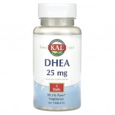 ДГЭА, DHEA, KAL, 25 мг, 60 таблеток