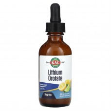 Оротат лития, со вкусом лимона и лайма, Lithium Orotate, KAL, 59 мл