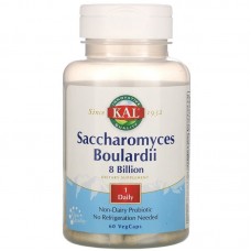 Сахаромицеты буларди, Saccharomyces Boulardii, KAL, 8 млрд, 60 вегетарианских капсул