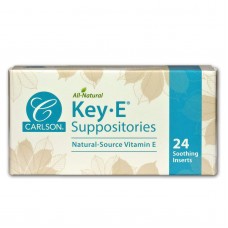 Геморрой, свечи с витамином Е, Key•E Suppositories, Carlson, 24 шт.