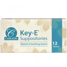 Геморрой, свечи с витамином Е, Key•E Suppositories, Carlson, 12 шт.
