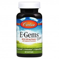 Витамин Е, Vitamin E, Carlson, 400 МЕ,  60  капсул