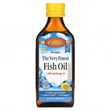 Рыбий жир, Fish Oil, Carlson, норвежский, лимон, 1600 мг, 200 мл