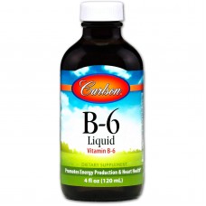 Витамин В6 (пиридоксин), Vitamin B6, Carlson, 120 мл