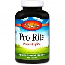 L- пролин L- лизин, Proline & Lysine, Carlson, 180 таблеток