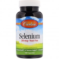 Селен (Selenium), Carlson, 200 мкг, 180 капсул