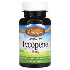 Ликопин, Lycopene, Carlson, 15 мг,  60 гелевых капсул