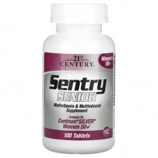 Мультивитамины и минералы 50+ (для женщин), Multivitamin & Multimineral, 21st Century, 100 таб.