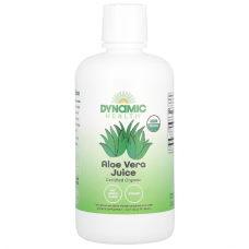 Сок алоэ вера неприправленный, Aloe Vera Juice, Dynamic Health, органик, без ароматизаторов, 946 мл