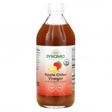 Яблочный уксус с медом и мякотью, Apple Cider Vinegar, Dynamic Health Laboratories, 473 мл