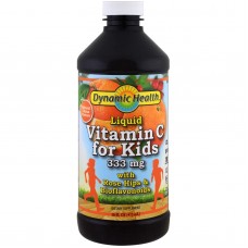 Витамин C для детей, Liquid Vitamin C, Dynamic Health Laboratories, жидкий, натуральный цитрусовый вкус, 473 мл