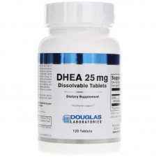 ДГЭА, микронизированный, DHEA, Douglas Laboratories, для поддержки иммунитета, мозга, костей, обмена веществ и сухой мышечной массы, 25 мг, 120 таблеток